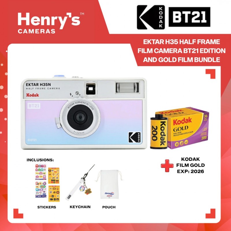 Kodak Ektar H35 Half Frame Film Camera BT21 Edition and Gold Film